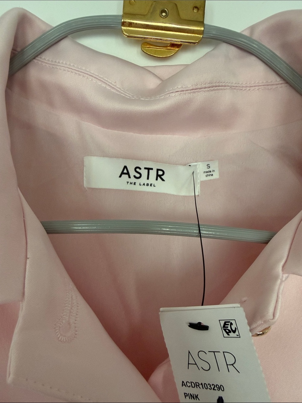NWT ASTR Jamia Peplum Button-Front Mini Dress Size Small - Picture 8 of 8